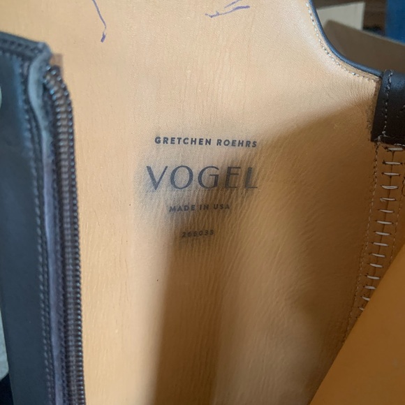 CUSTOM VOGEL BOWERY DRESS BOOTS BROWN CALFSKIN fully Lined Zippers Olympic Tops - Picture 15 of 16